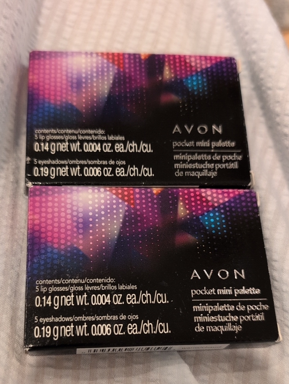 Avon 2:Mini Palettes Of Lip Gloss And Eyeshadows